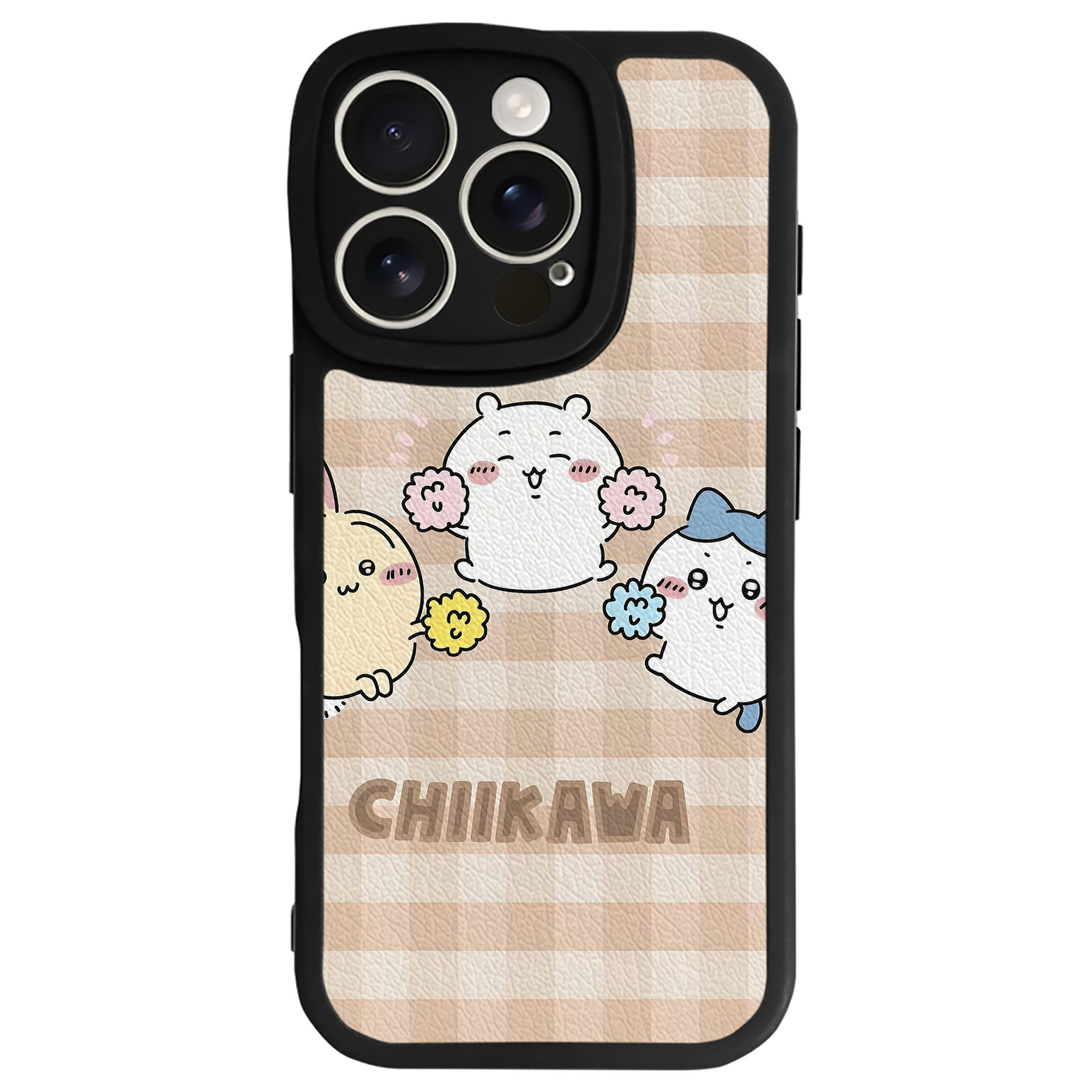（画像用） ちいかわ Chii-kawa 【iPhone 16シリーズ対応】シリコンスマホケース（レザー調） 材質：シリコン